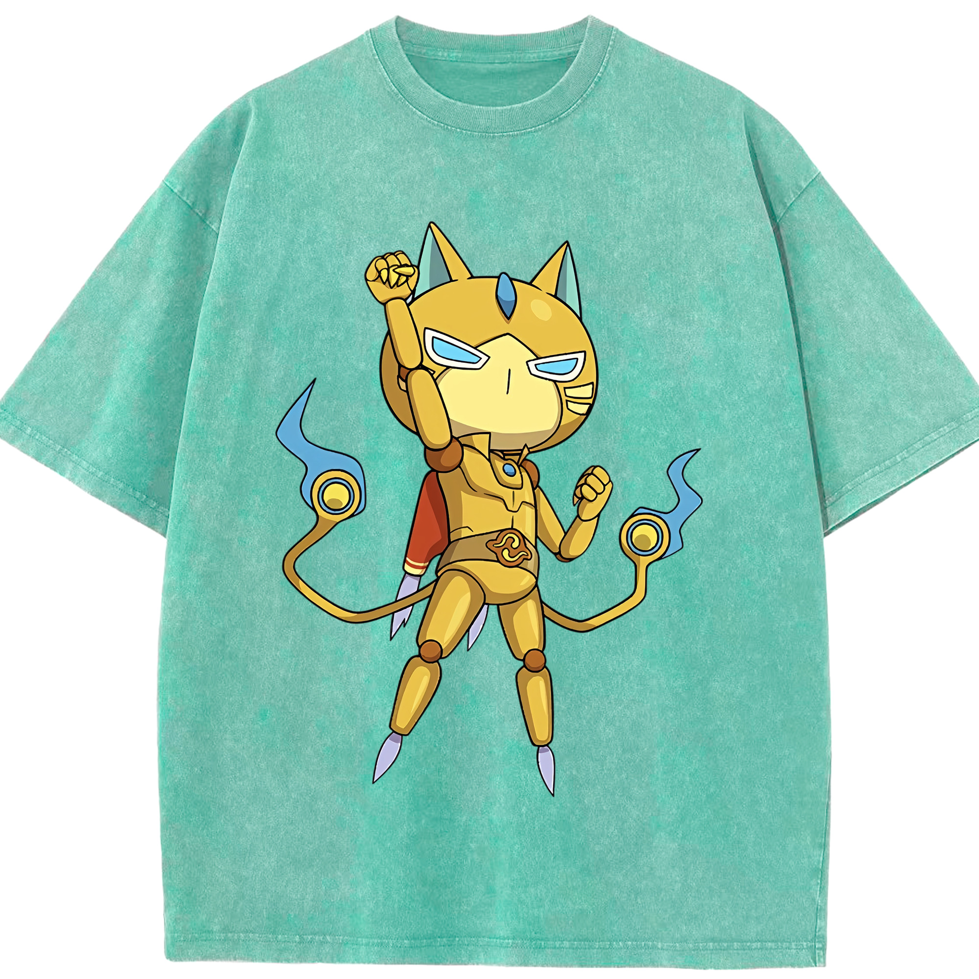 （画像用） 妖怪ウォッチ Yo-kai Watch 綿100% ヴィンテージ風 半袖Tシャツ（フロントプリント）